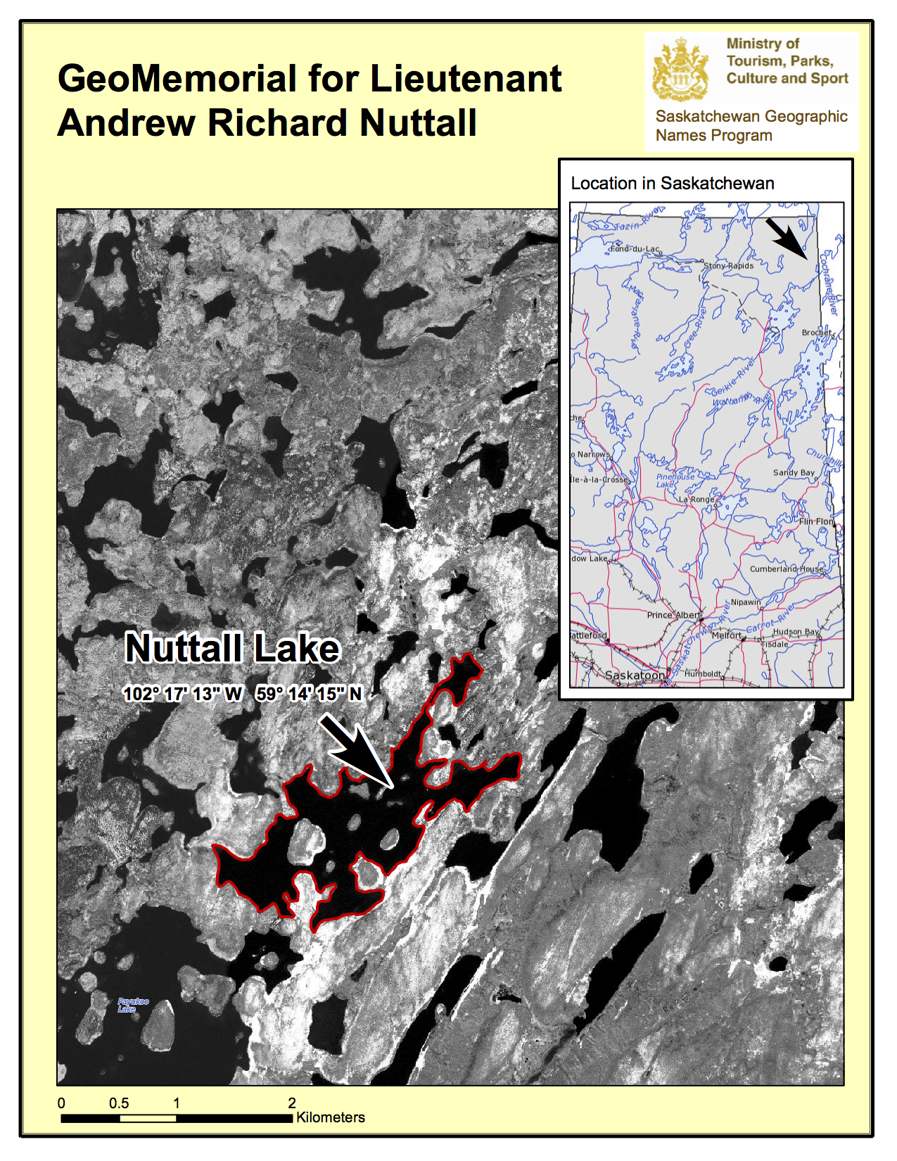 Nuttall Lake location